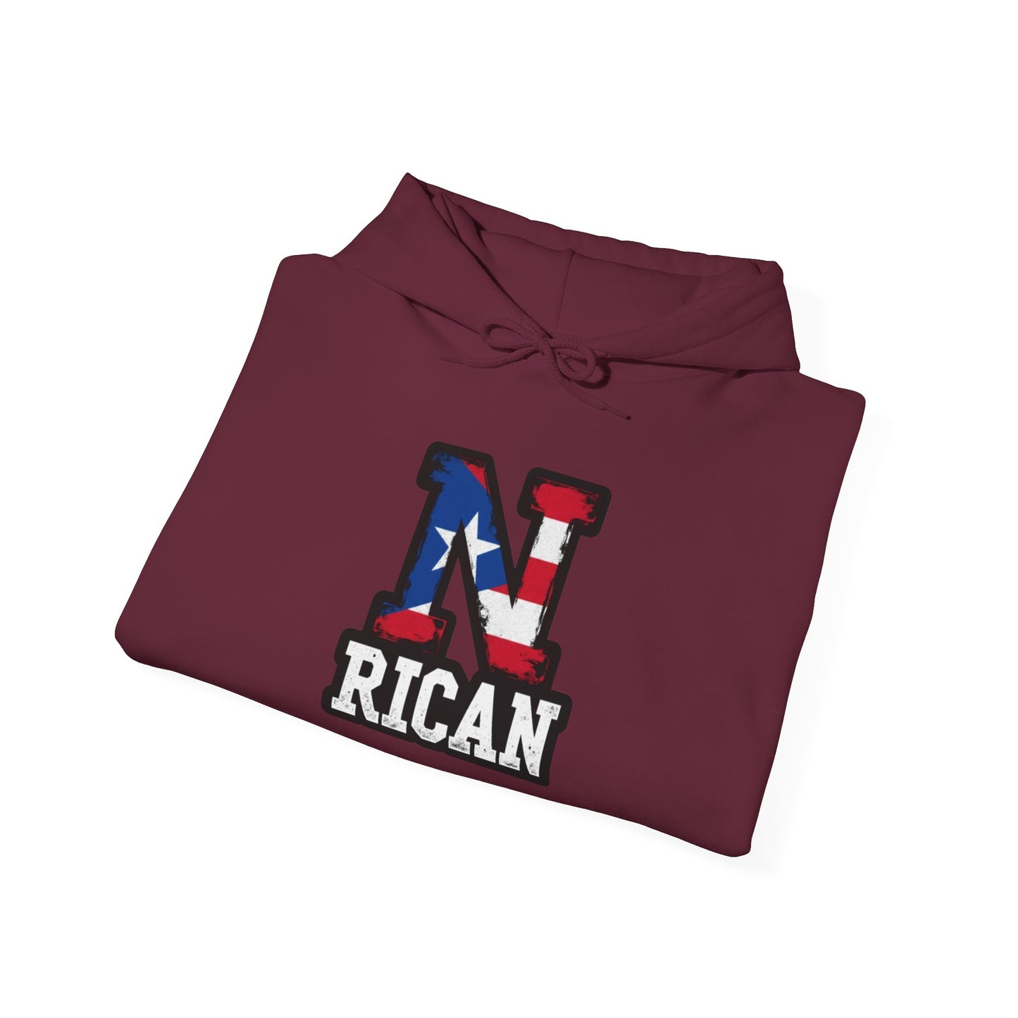 N Rican Unisex Hoodie, Cozy Sweatshirt, Casual Wear, Gifts for Adventures, Pride Apparel, Comfortable Streetwear