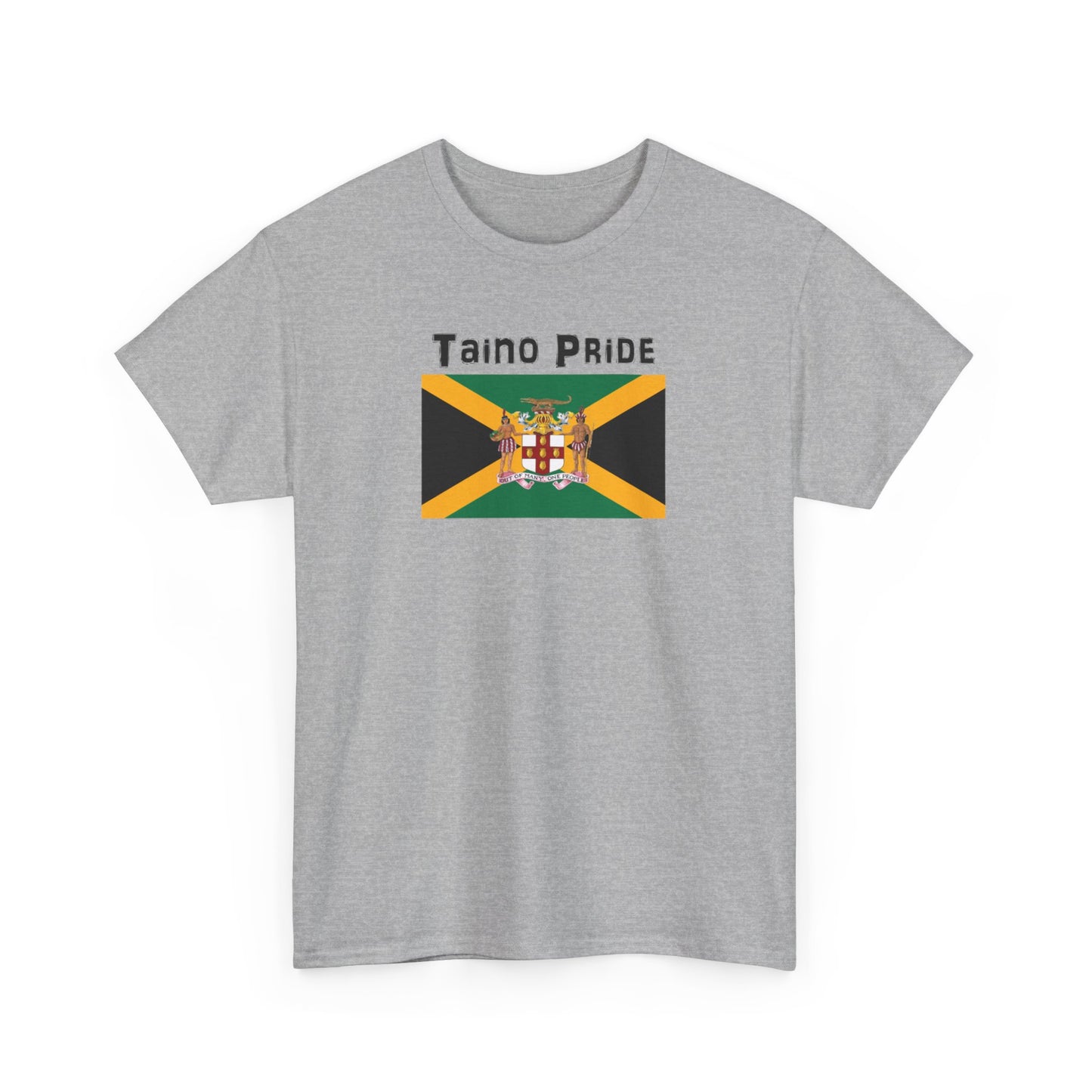 Jamaican Flag Taino Pride, Unisex Heavy Cotton Tee