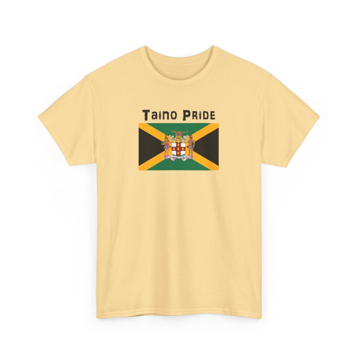 Jamaican Flag Taino Pride, Unisex Heavy Cotton Tee