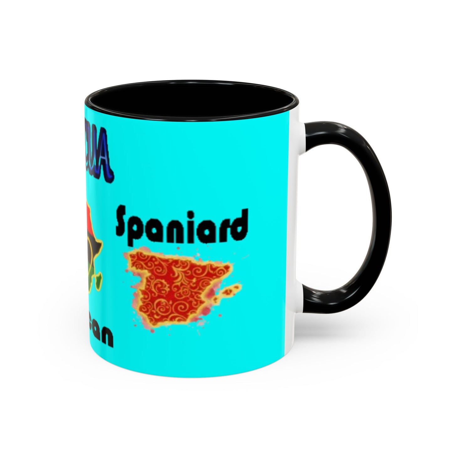 Boricua Roots, Colorful Accent Mugs, 11oz