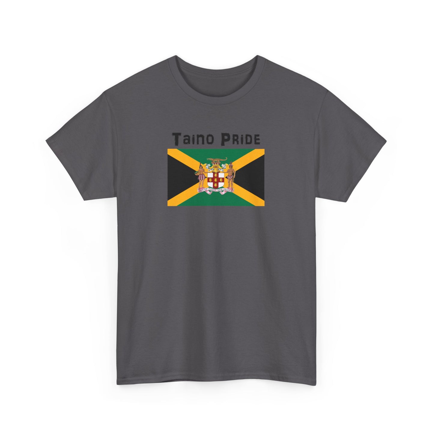 Jamaican Flag Taino Pride, Unisex Heavy Cotton Tee