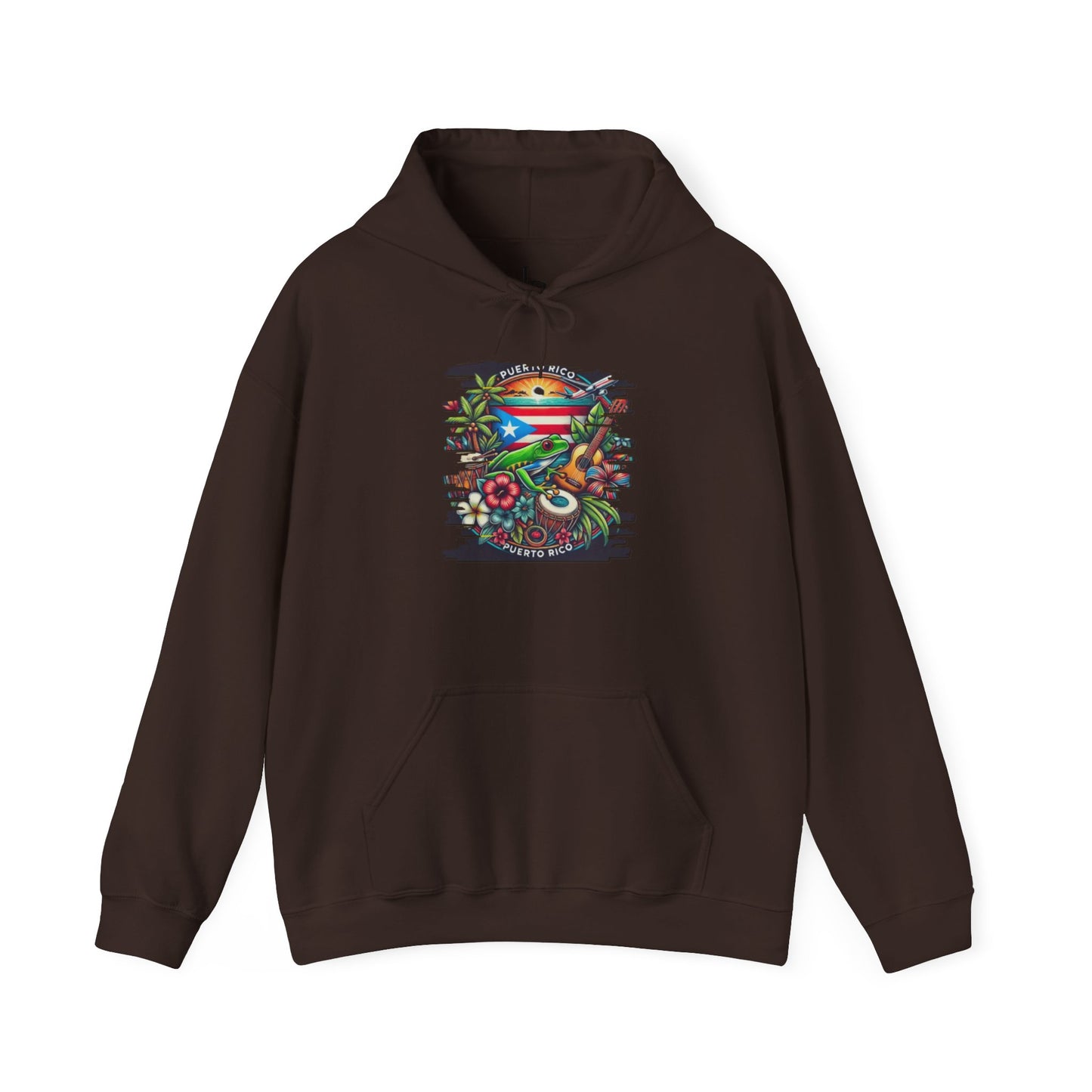 Puerto Rican Scenery Unisex Hoodie, Cozy Sweatshirt, Casual Wear, Gifts for Adventures, Pride Apparel, Comfortable Streetwear