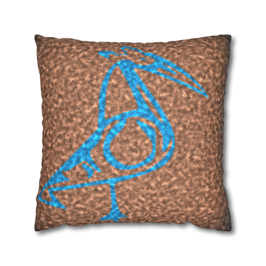 Taino Symbols 2 pillow cover, Spun Polyester Square Pillowcase