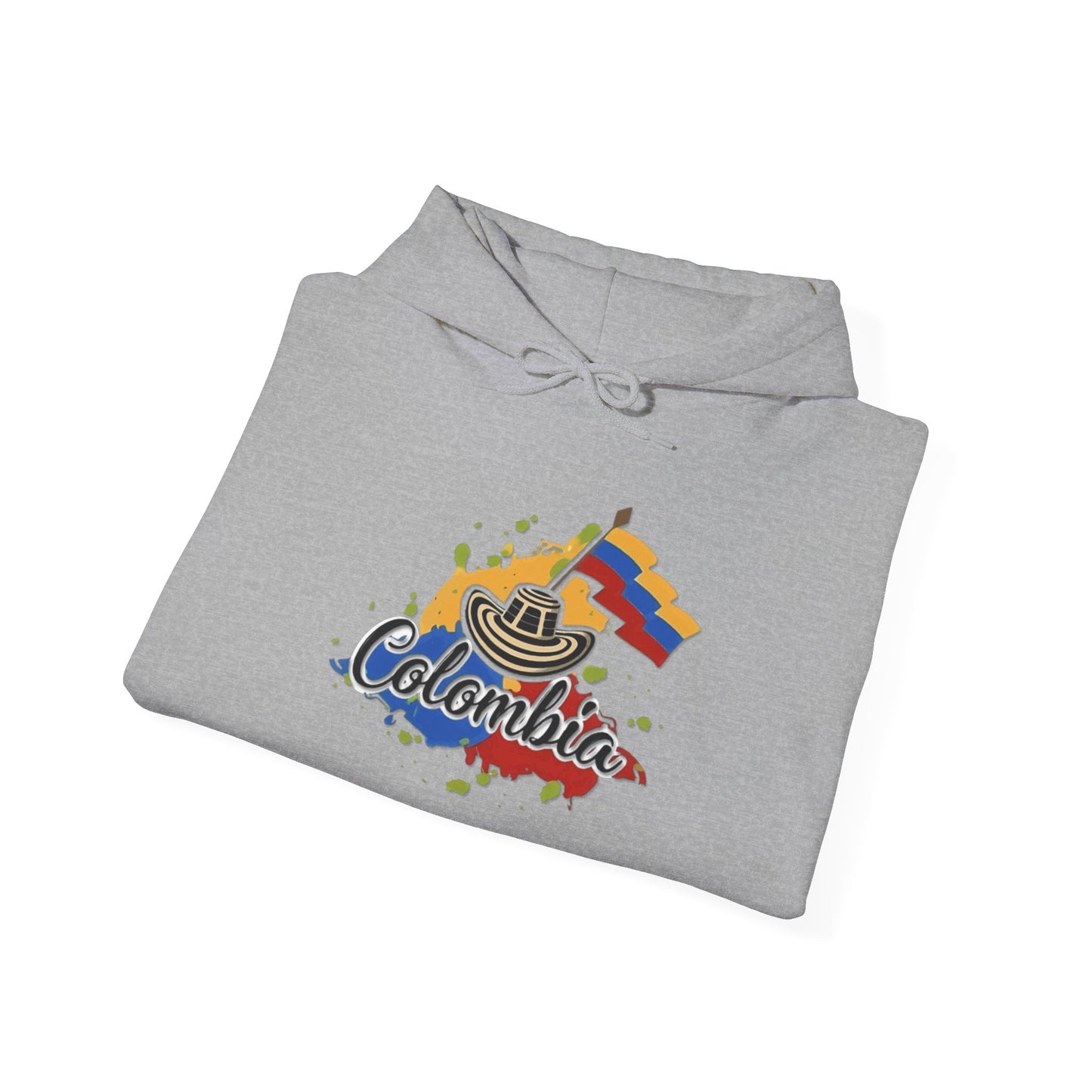 Colombia Unisex Hoodie, Cozy Sweatshirt, Casual Wear, Gifts for Adventures, Pride Apparel, Comfortable Streetwear