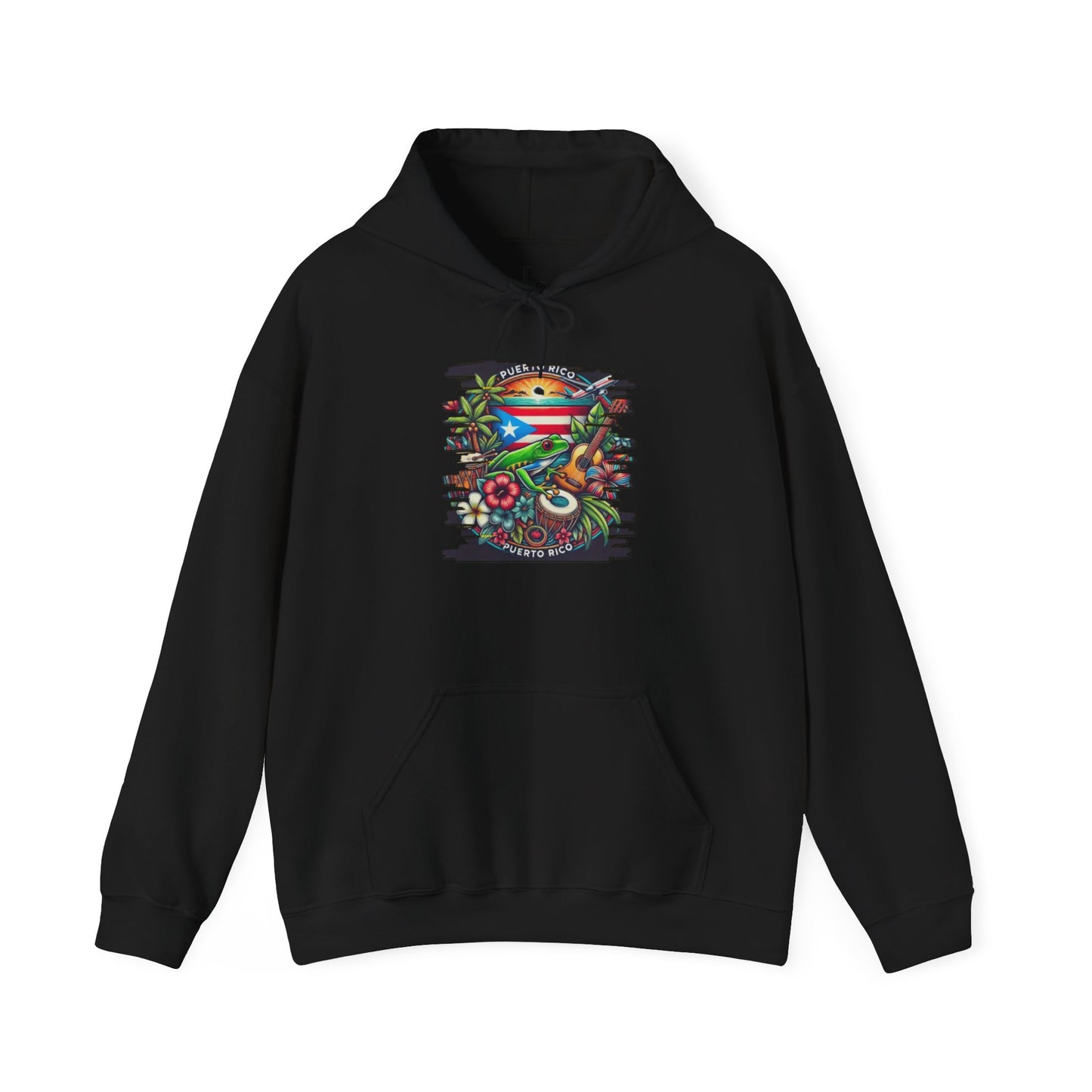Puerto Rican Scenery Unisex Hoodie, Cozy Sweatshirt, Casual Wear, Gifts for Adventures, Pride Apparel, Comfortable Streetwear