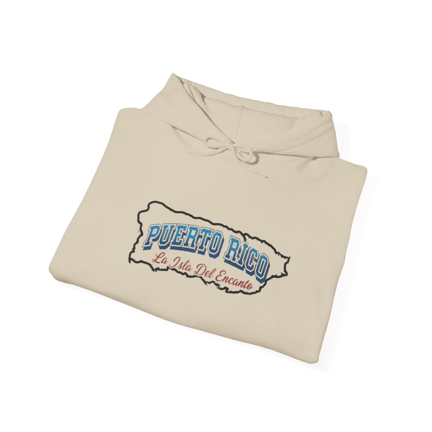 PR La Isla Del Encanto Unisex Hoodie, Cozy Sweatshirt, Casual Wear, Gifts for Adventures, Pride Apparel, Comfortable Streetwear
