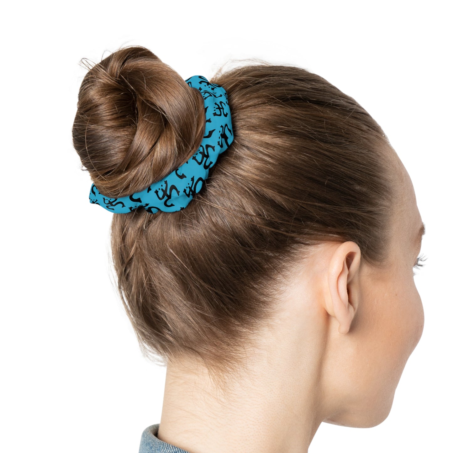 Black Coqui Turquoise, Scrunchie