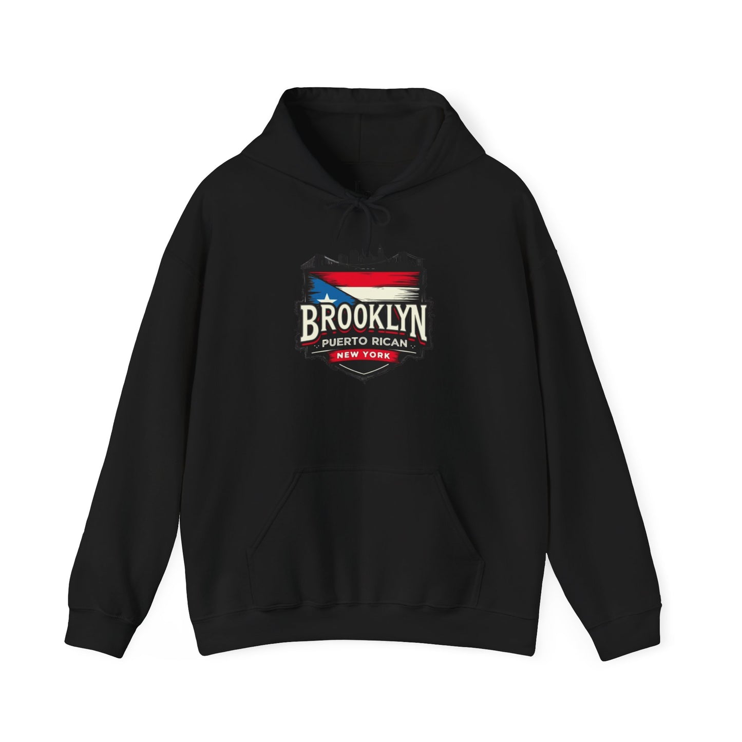 Brooklyn Puerto Rican Unisex Hoodie, Cozy Sweatshirt, Casual Wear, Gifts for Adventures, Pride Apparel, Comfortable Streetwear