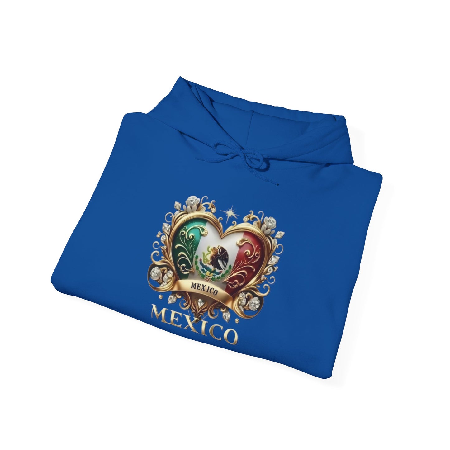Mexican Heart Unisex Hoodie, Cozy Sweatshirt, Casual Wear, Gifts for Adventures, Pride Apparel, Comfortable Streetwear