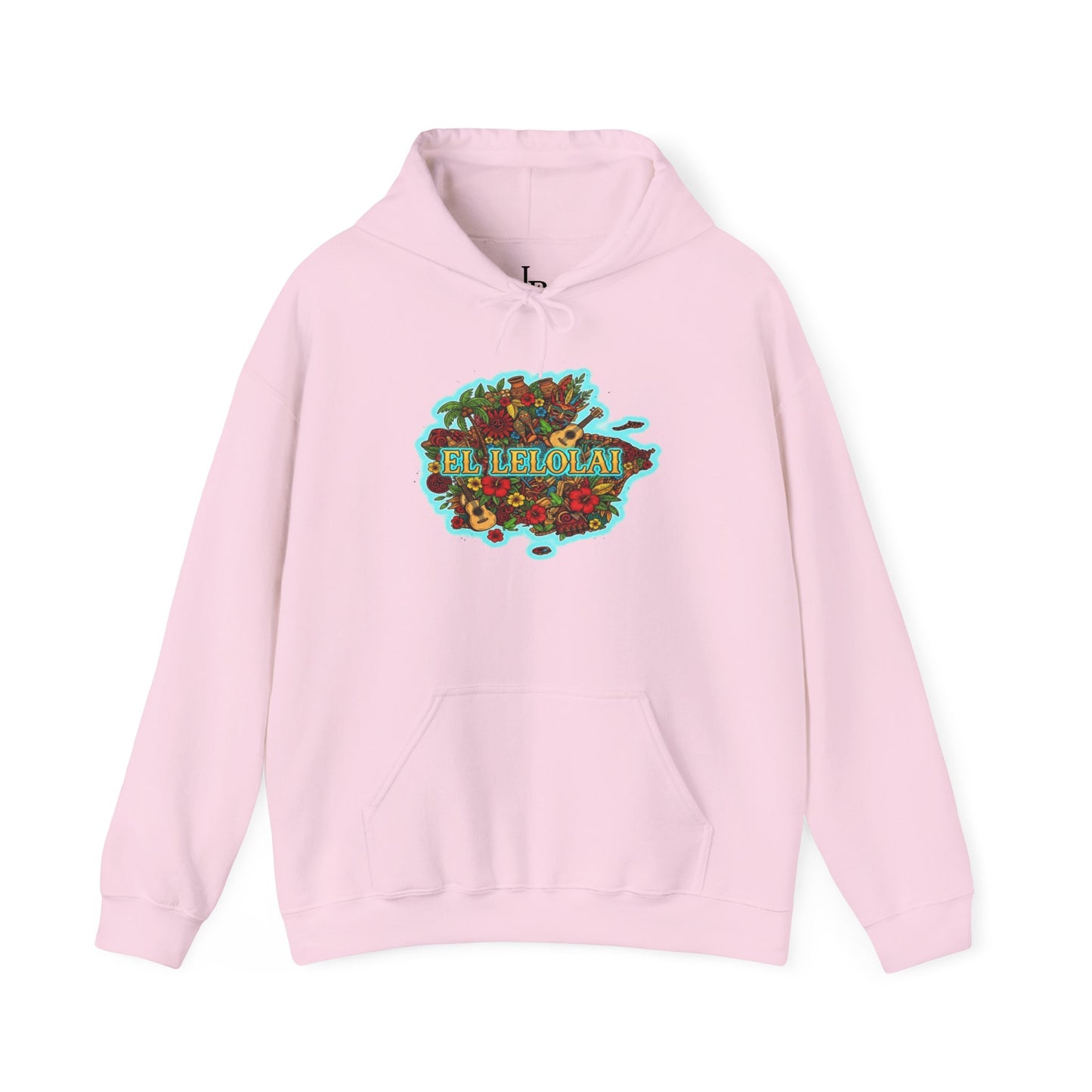 EL LELOLAI PR MAP Unisex Hoodie, Cozy Sweatshirt, Casual Wear, Gifts for Adventures, Pride Apparel, Comfortable Streetwear