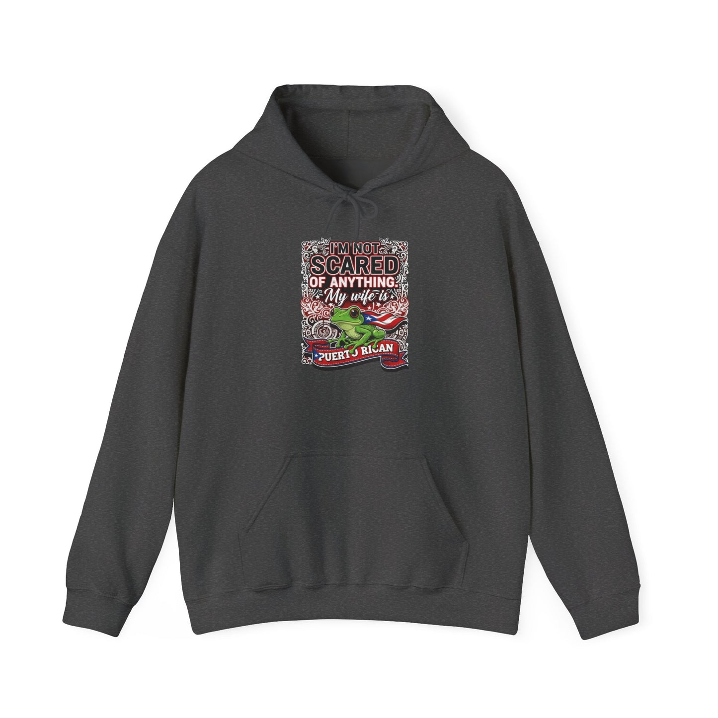 I'm not scared of anything, my wife is...., Unisex Heavy Blend™ Hooded Sweatshirt