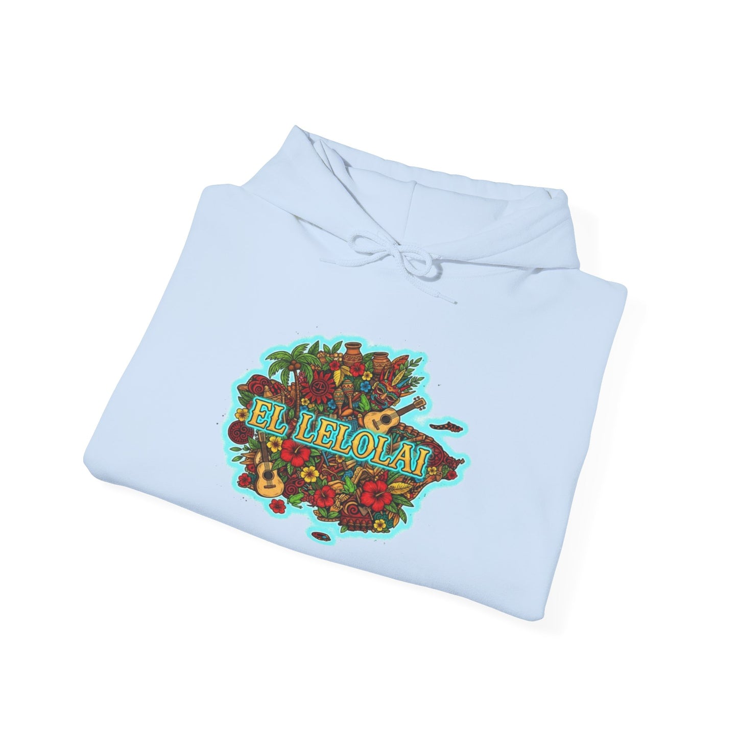 EL LELOLAI PR MAP Unisex Hoodie, Cozy Sweatshirt, Casual Wear, Gifts for Adventures, Pride Apparel, Comfortable Streetwear