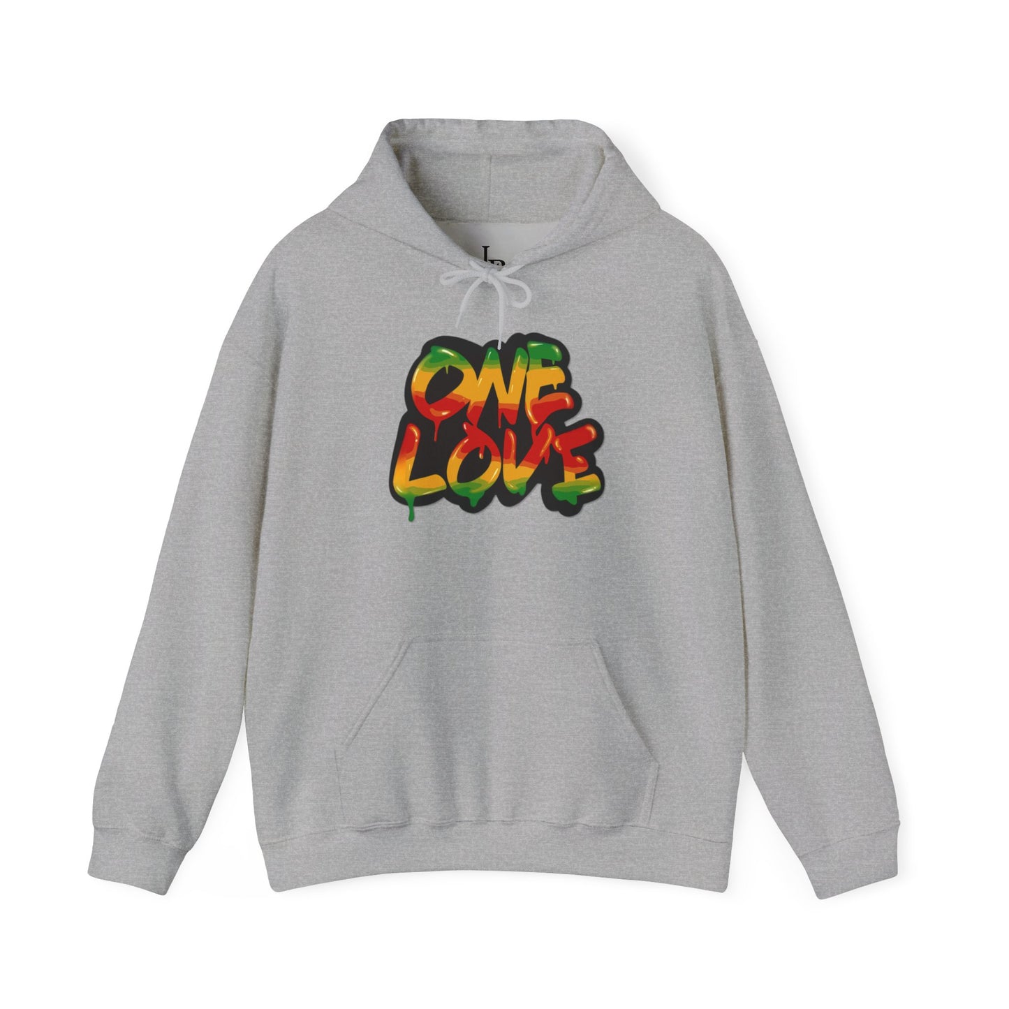 One Love Unisex Hoodie, Cozy Sweatshirt, Casual Wear, Gifts for Adventures, Pride Apparel, Comfortable Streetwear