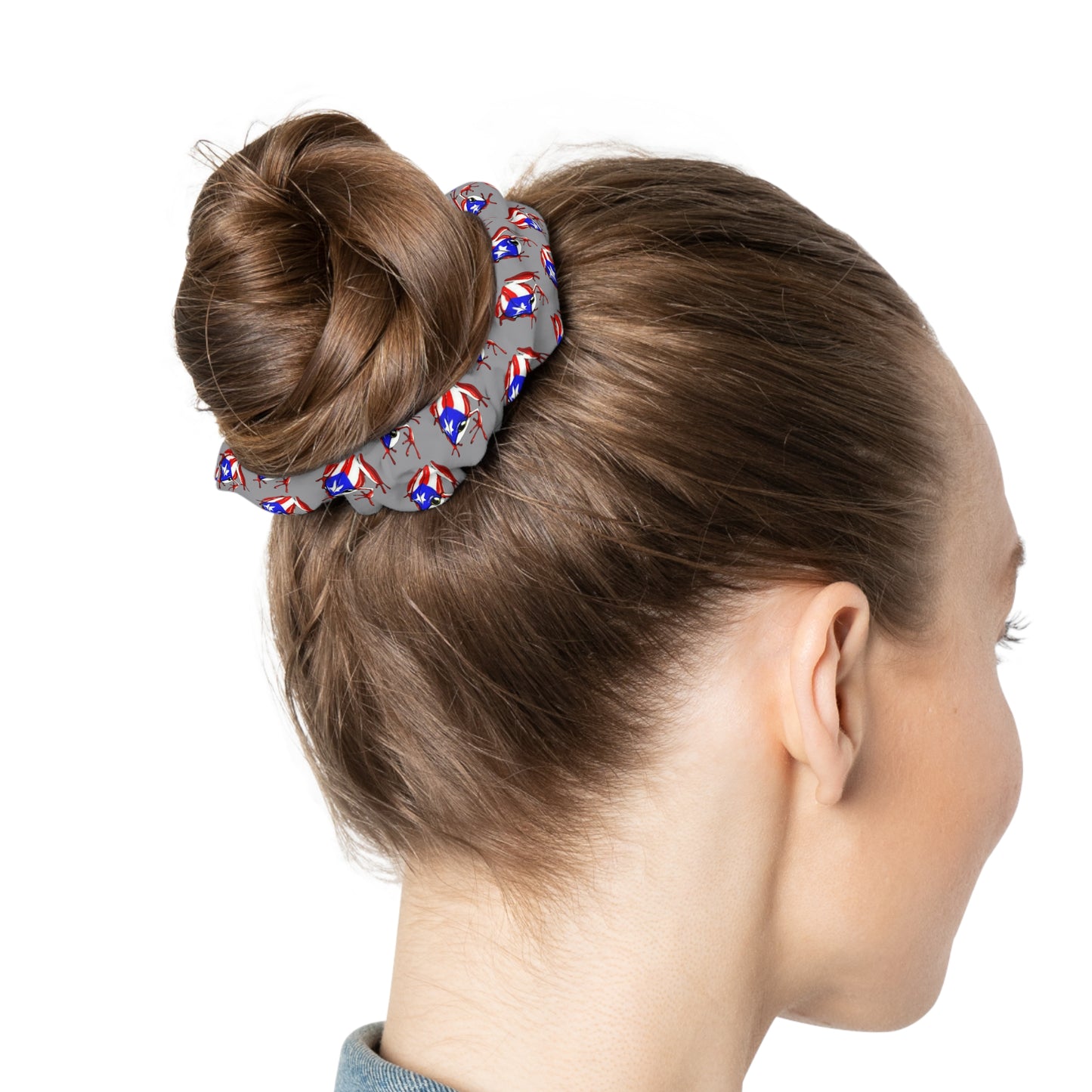 PR Flag Gray, Scrunchie