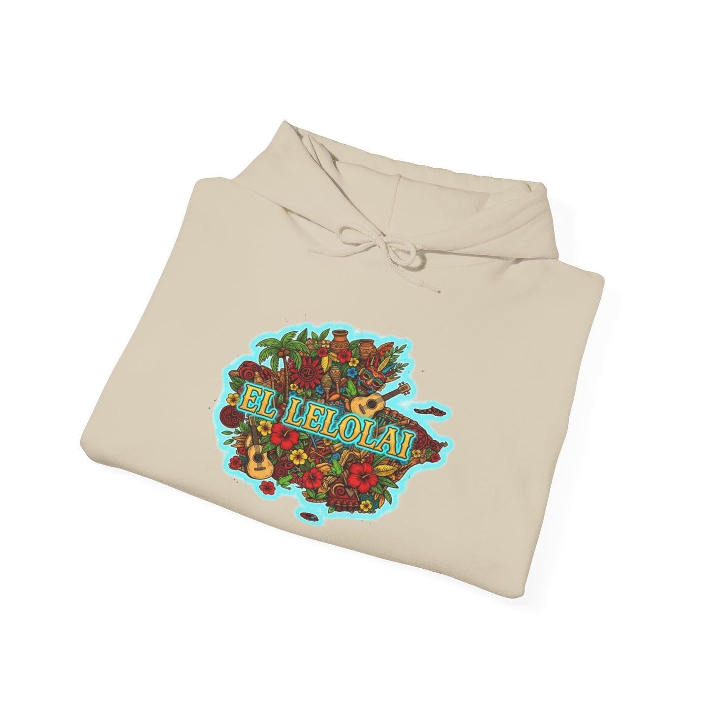 EL LELOLAI PR MAP Unisex Hoodie, Cozy Sweatshirt, Casual Wear, Gifts for Adventures, Pride Apparel, Comfortable Streetwear