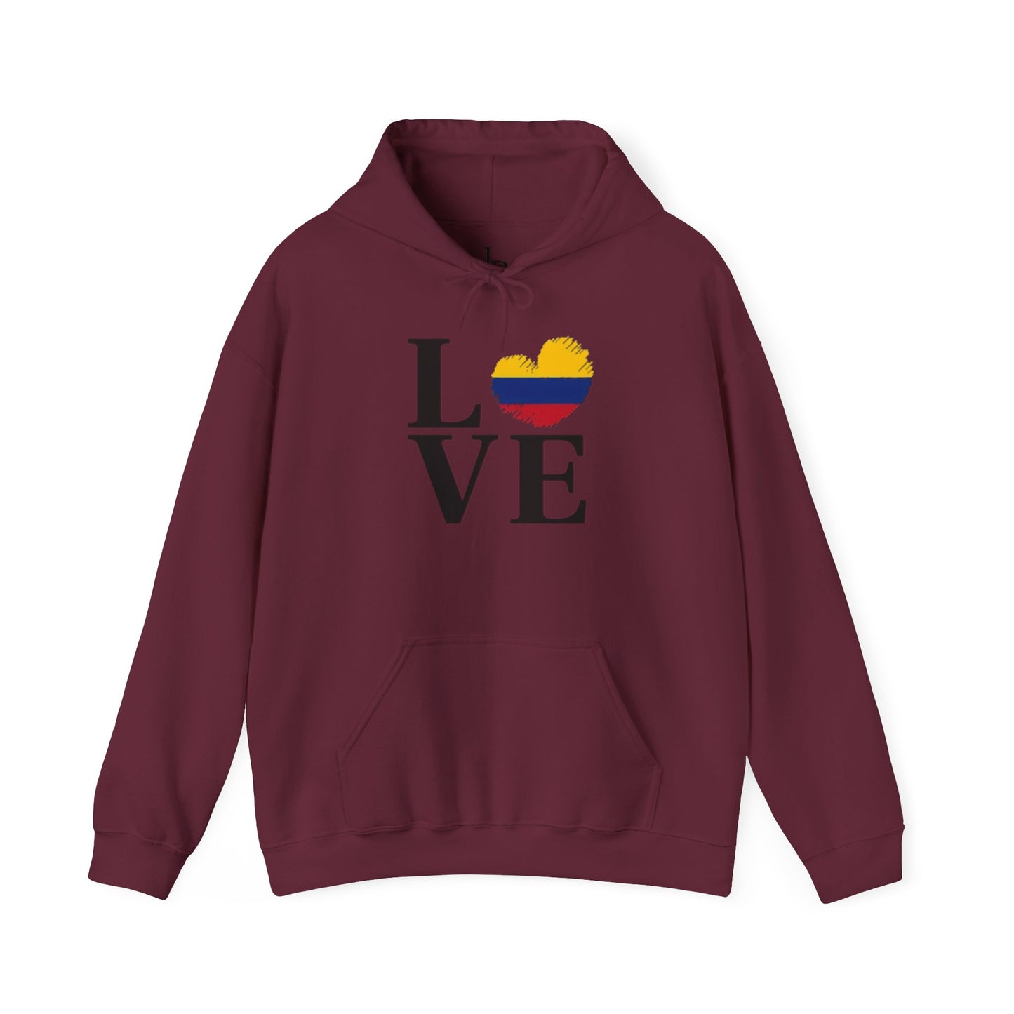 Love Colombia Unisex Hoodie, Cozy Sweatshirt, Casual Wear, Gifts for Adventures, Pride Apparel, Comfortable Streetwear