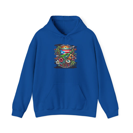 Puerto Rican Scenery Unisex Hoodie, Cozy Sweatshirt, Casual Wear, Gifts for Adventures, Pride Apparel, Comfortable Streetwear