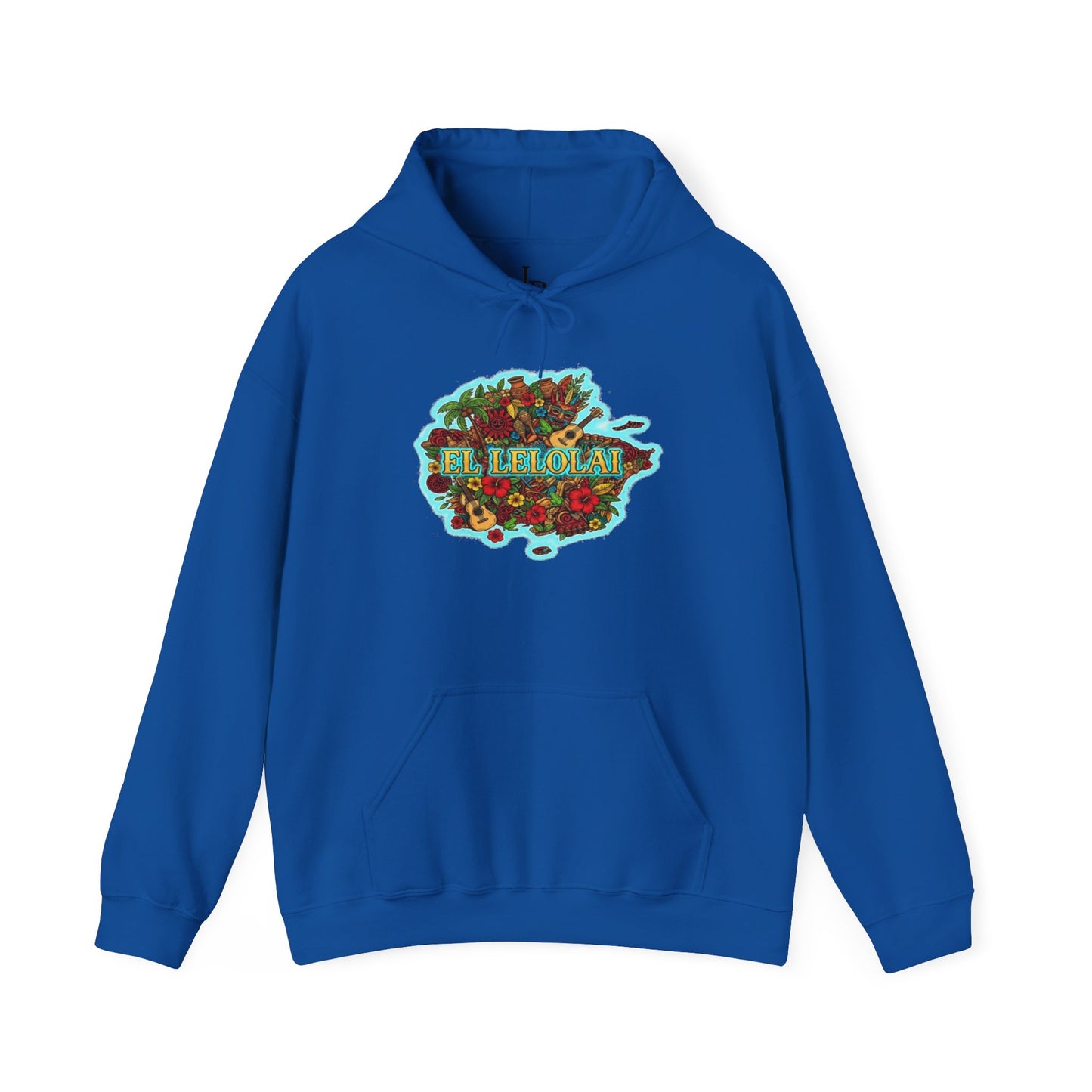 EL LELOLAI PR MAP Unisex Hoodie, Cozy Sweatshirt, Casual Wear, Gifts for Adventures, Pride Apparel, Comfortable Streetwear