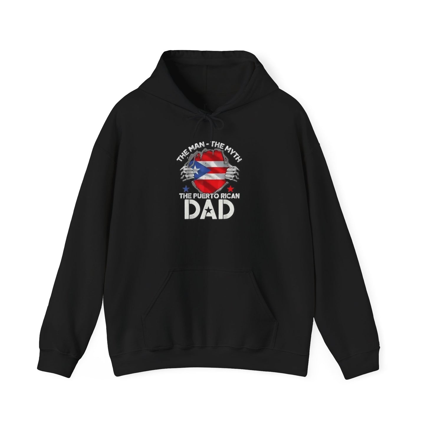 The Puerto Rican DAD Unisex Hoodie, Cozy Sweatshirt, Casual Wear, Gifts for Adventures, Pride Apparel, Comfortable Streetwear