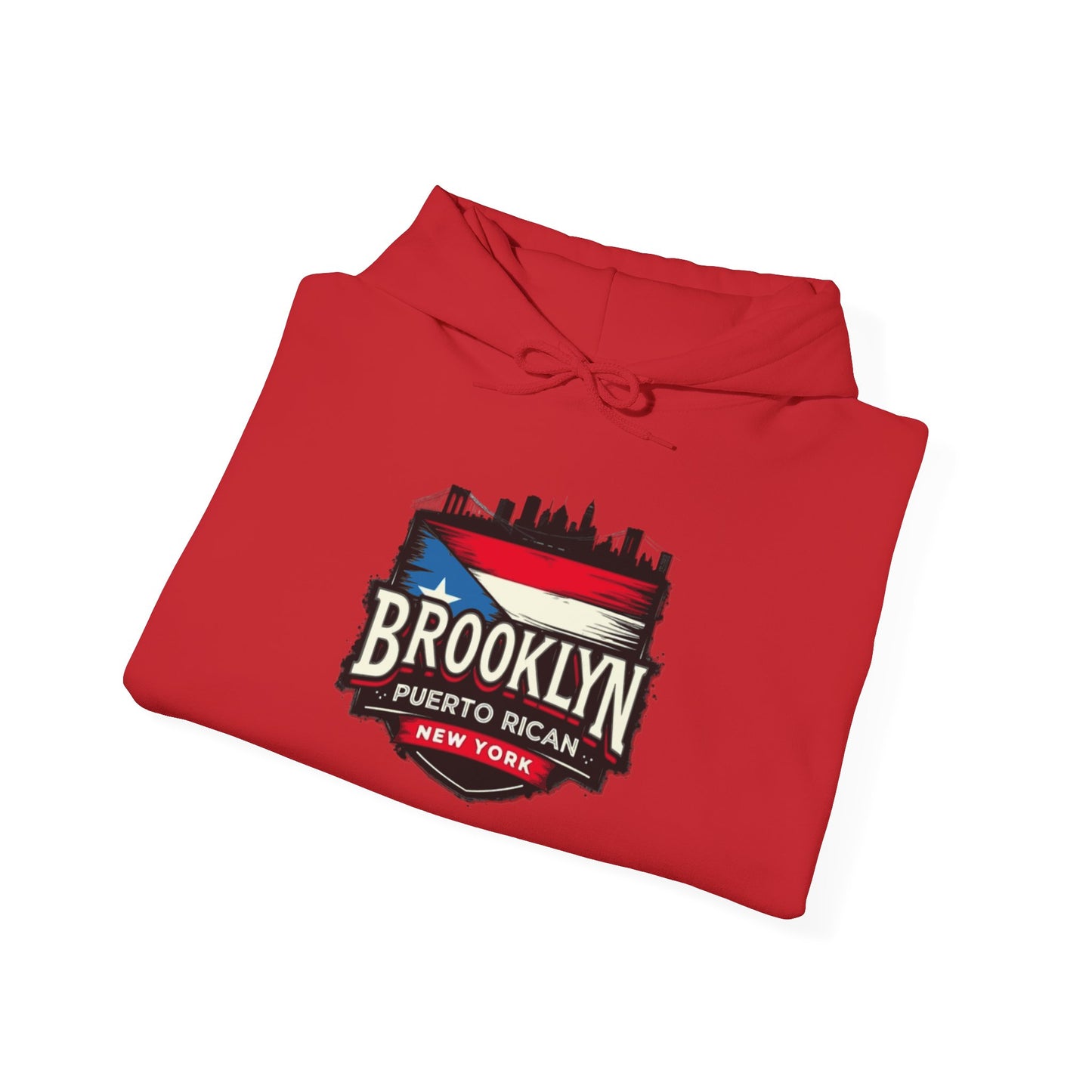 Brooklyn Puerto Rican Unisex Hoodie, Cozy Sweatshirt, Casual Wear, Gifts for Adventures, Pride Apparel, Comfortable Streetwear