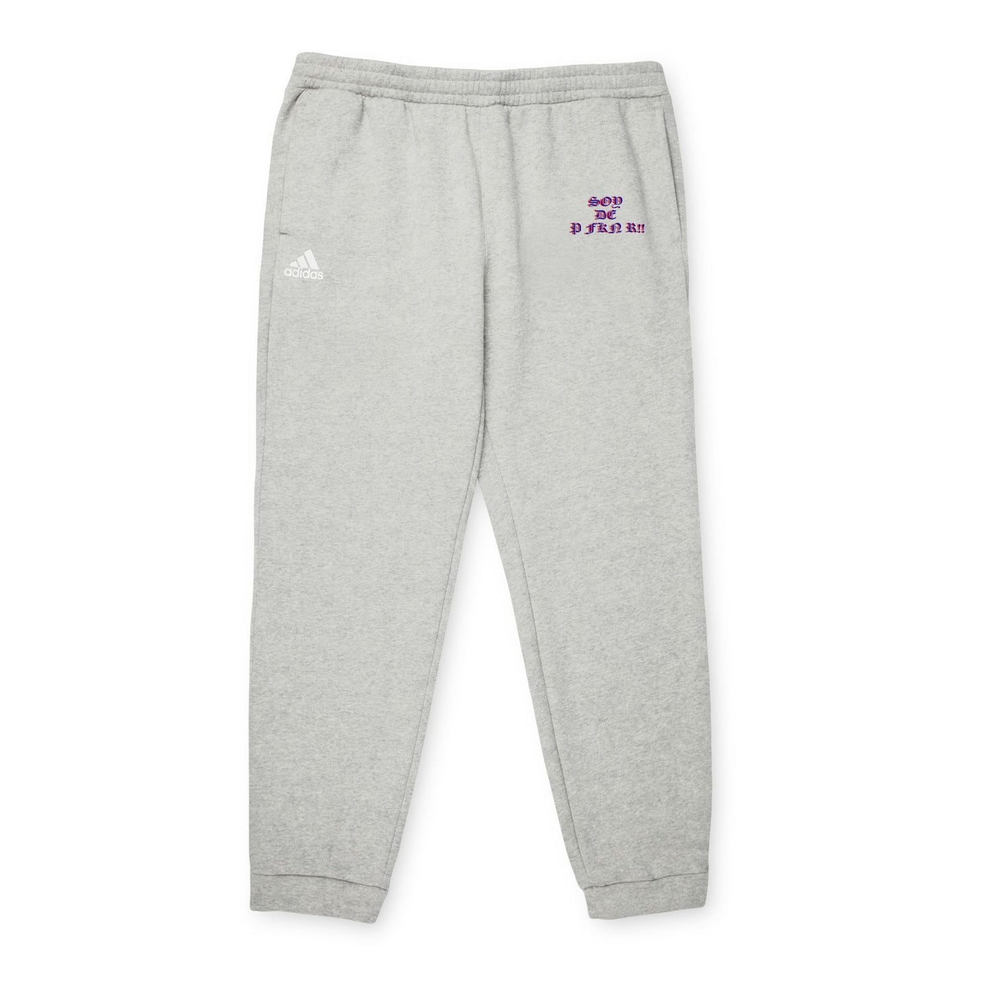 SOY DE P FKN R!! Cozy Unisex Fleece Joggers - Ideal for Athleisure, Workout, Loungewear, Travel, Gifts for Him/Her