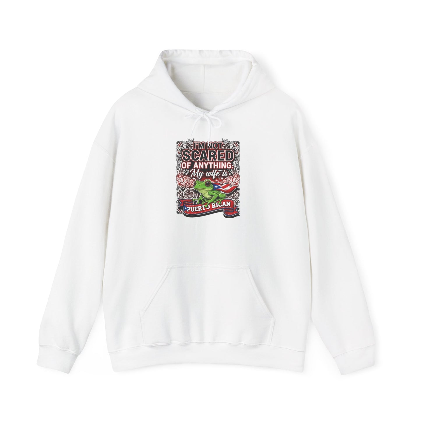 I'm not scared of anything, my wife is...., Unisex Heavy Blend™ Hooded Sweatshirt
