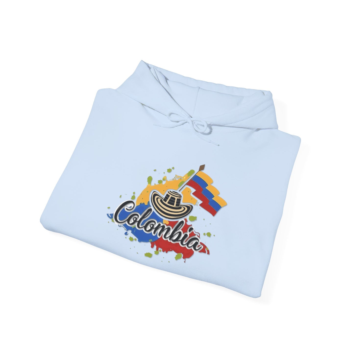 Colombia Unisex Hoodie, Cozy Sweatshirt, Casual Wear, Gifts for Adventures, Pride Apparel, Comfortable Streetwear