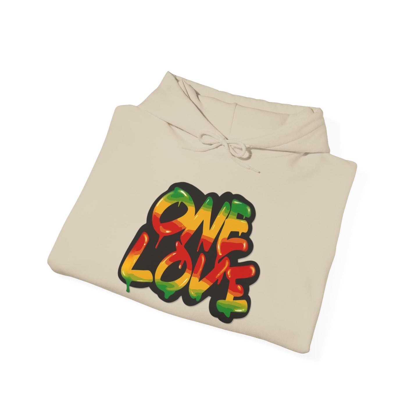 One Love Unisex Hoodie, Cozy Sweatshirt, Casual Wear, Gifts for Adventures, Pride Apparel, Comfortable Streetwear