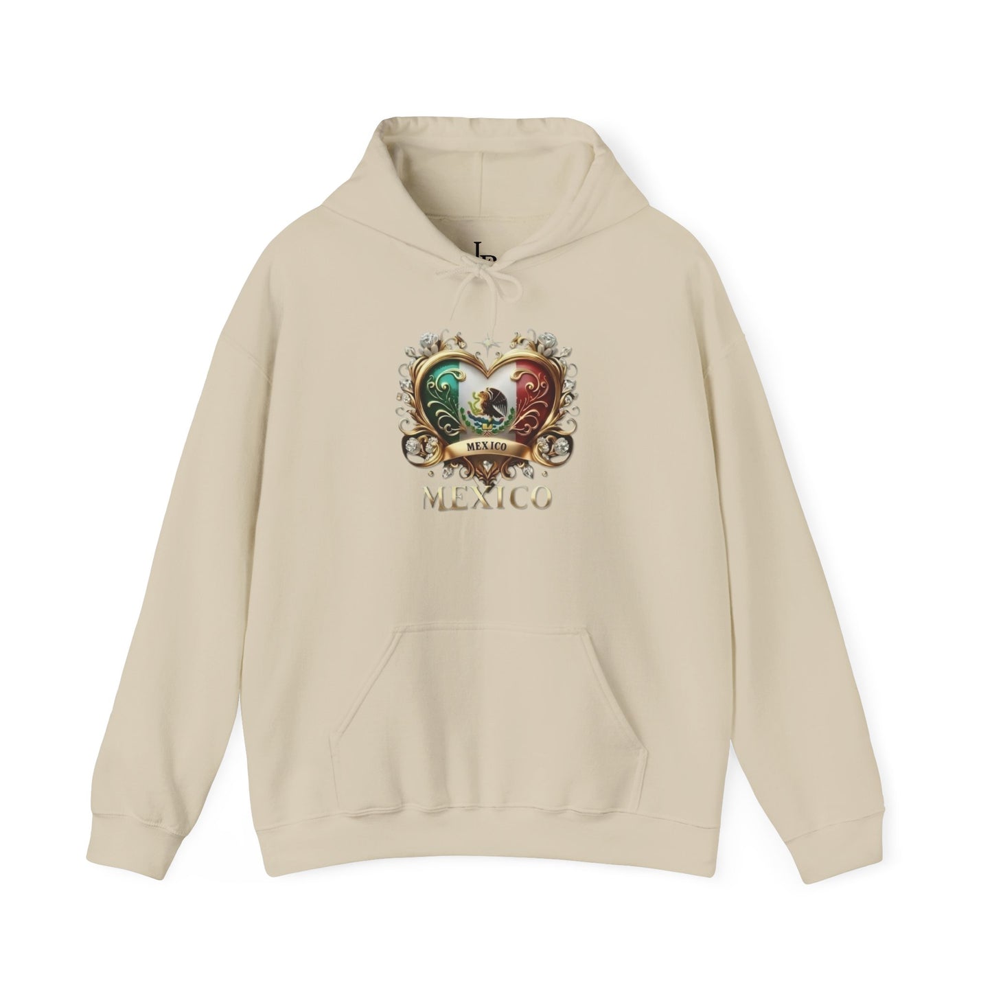 Mexico Heart Unisex Hoodie, Cozy Sweatshirt, Casual Wear, Gifts for Adventures, Pride Apparel, Comfortable Streetwear