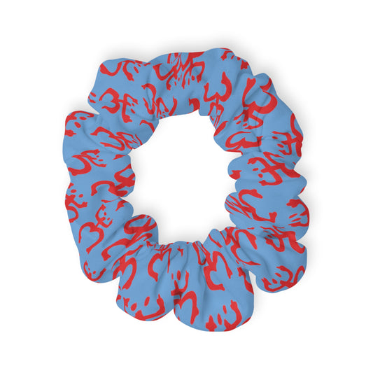 Red Coqui Light Blue, Scrunchie