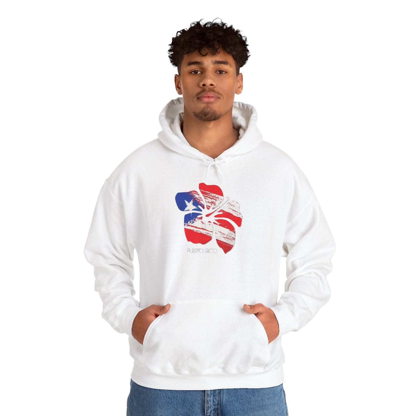 Puerto Rican Flower Unisex Hoodie, Cozy Sweatshirt, Casual Wear, Gifts for Adventures, Pride Apparel, Comfortable Streetwear
