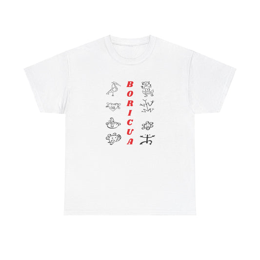 Taino Symbols Boricua, Unisex Heavy Cotton Tee