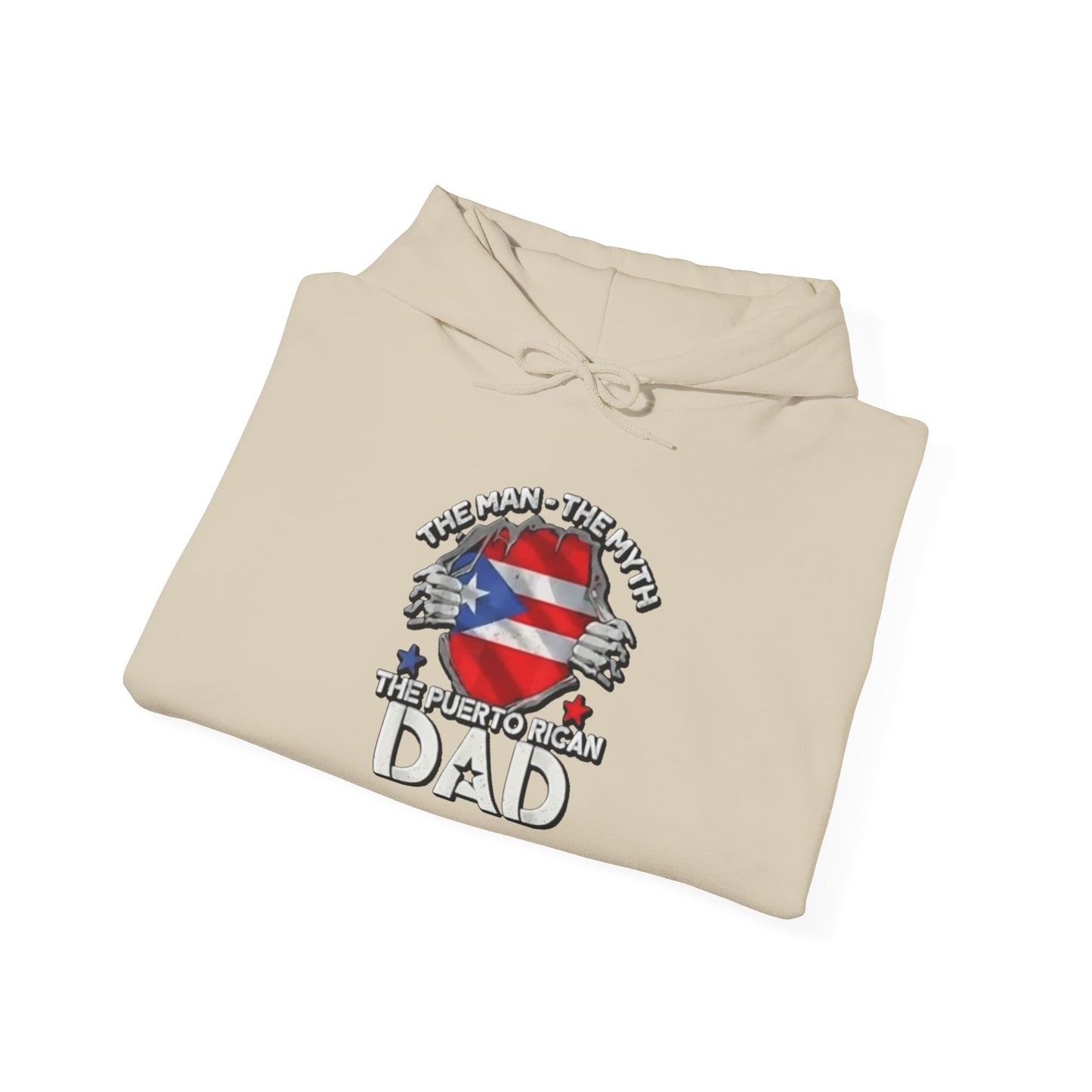 The Puerto Rican DAD Unisex Hoodie, Cozy Sweatshirt, Casual Wear, Gifts for Adventures, Pride Apparel, Comfortable Streetwear