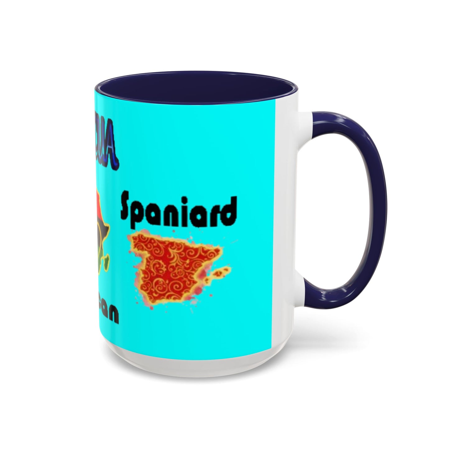 Boricua Roots, Colorful Accent Mugs, 11oz