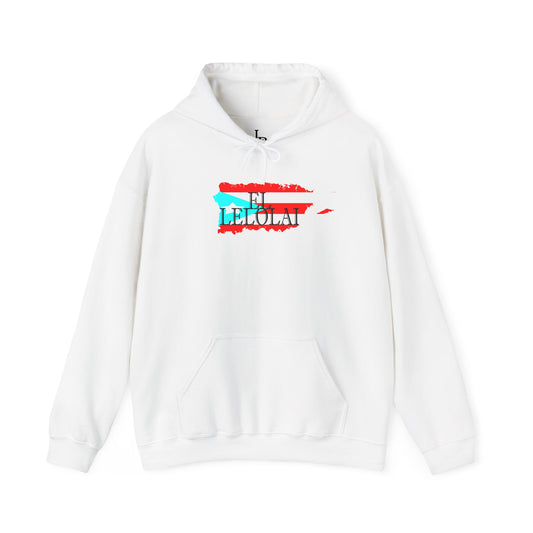 EL LELOLAI PR MAP Unisex Hoodie, Cozy Sweatshirt, Casual Wear, Gifts for Adventures, Pride Apparel, Comfortable Streetwear