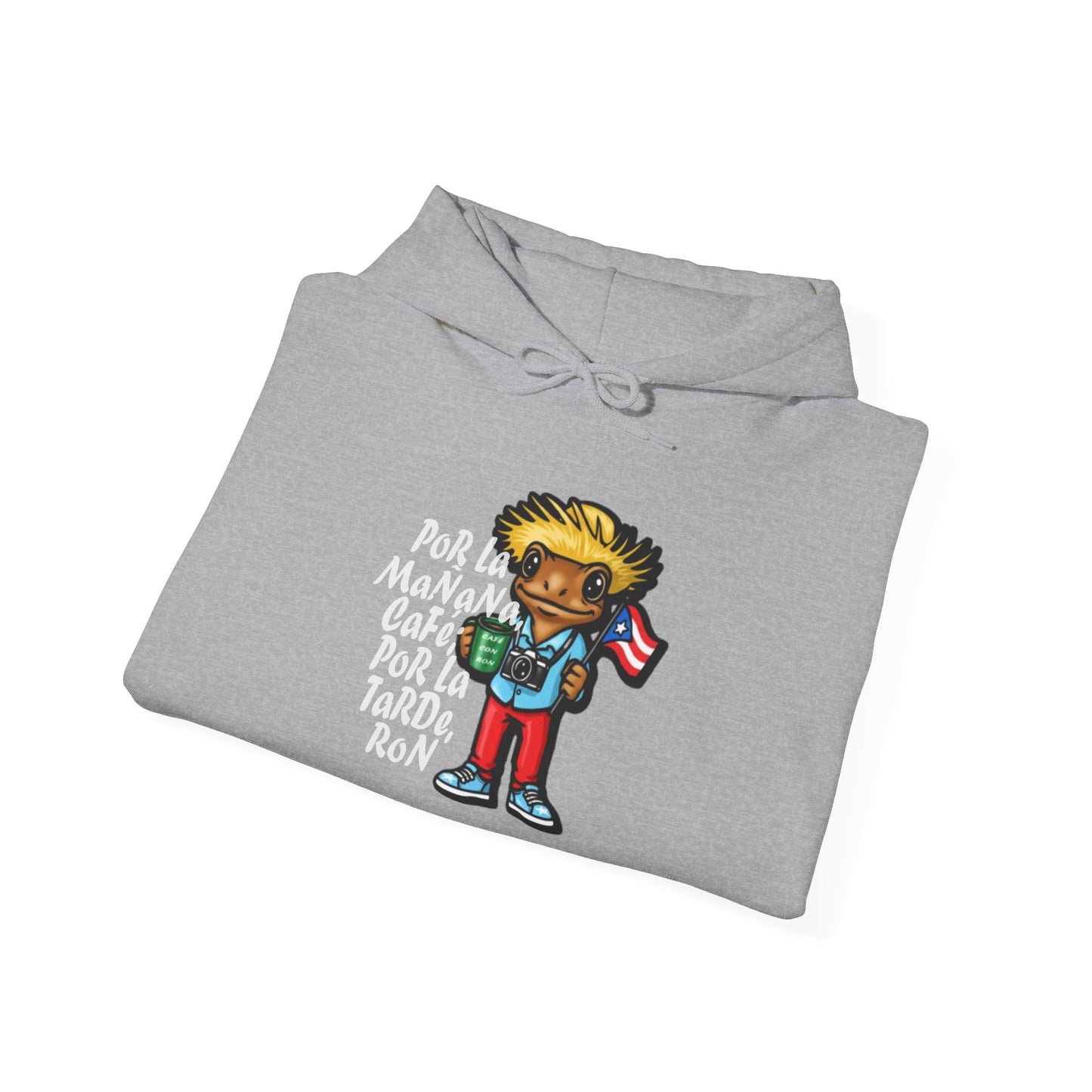 Cafe con Ron Unisex Hoodie, Cozy Sweatshirt, Casual Wear, Gifts for Adventures, Pride Apparel, Comfortable Streetwear