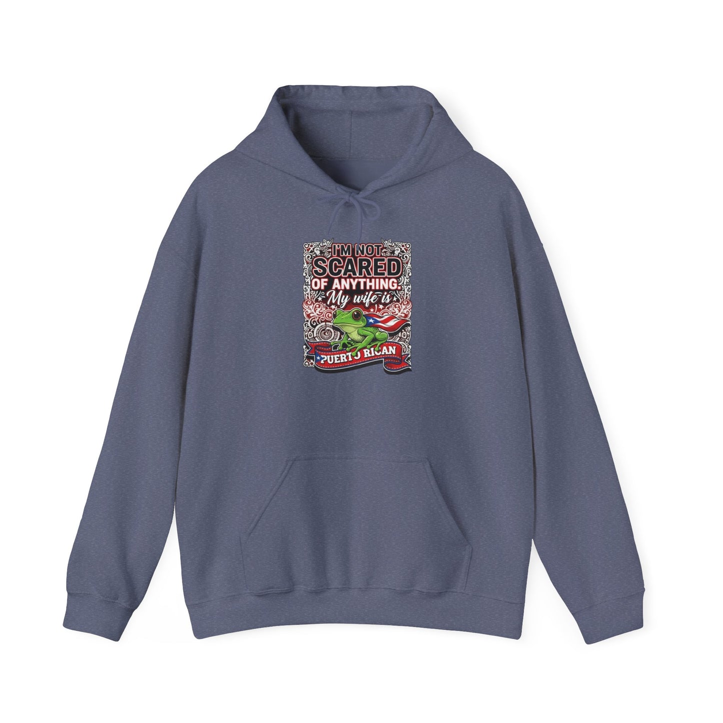 I'm not scared of anything, my wife is...., Unisex Heavy Blend™ Hooded Sweatshirt