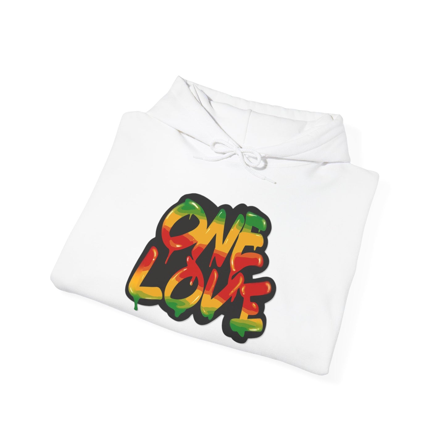 One Love Unisex Hoodie, Cozy Sweatshirt, Casual Wear, Gifts for Adventures, Pride Apparel, Comfortable Streetwear