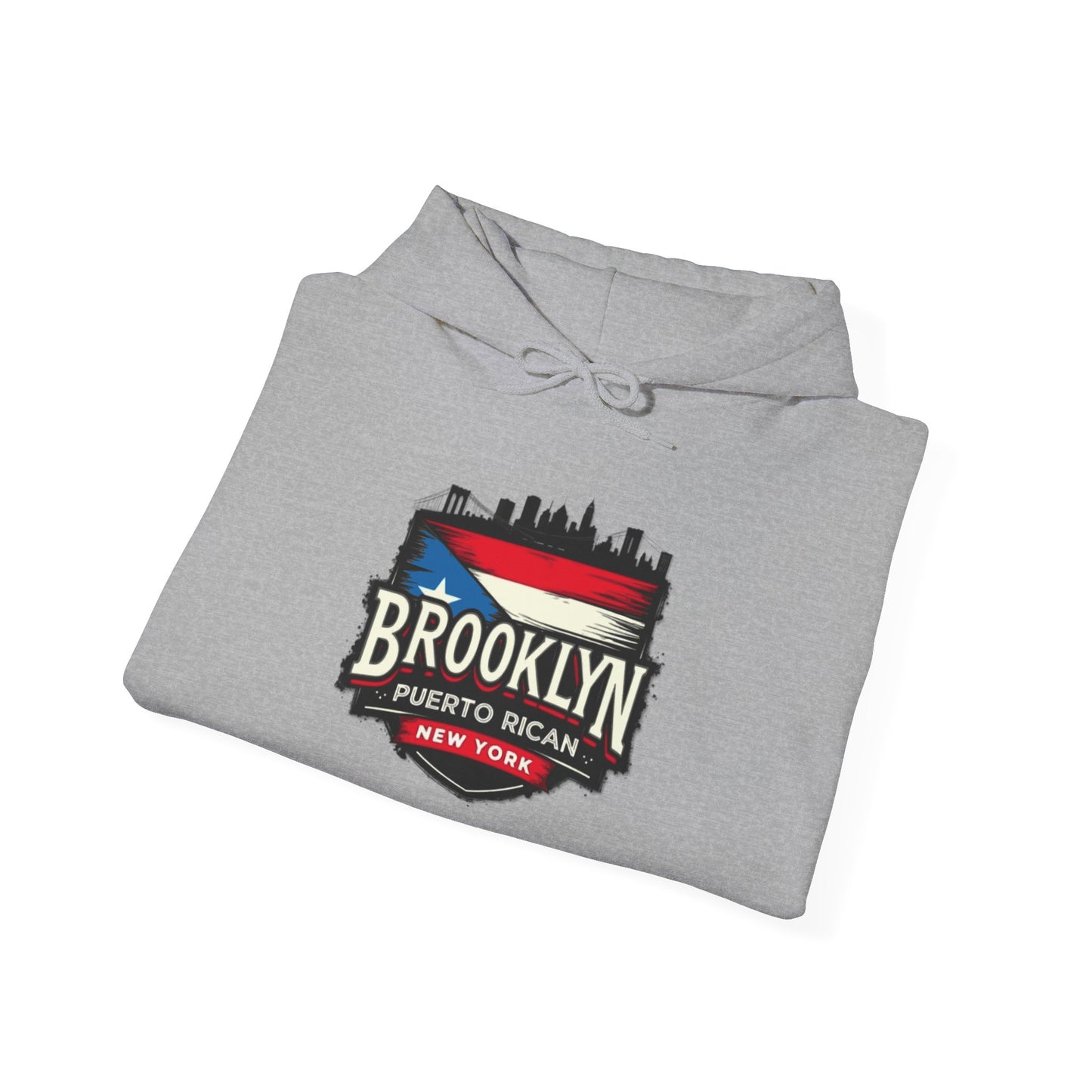 Brooklyn Puerto Rican Unisex Hoodie, Cozy Sweatshirt, Casual Wear, Gifts for Adventures, Pride Apparel, Comfortable Streetwear