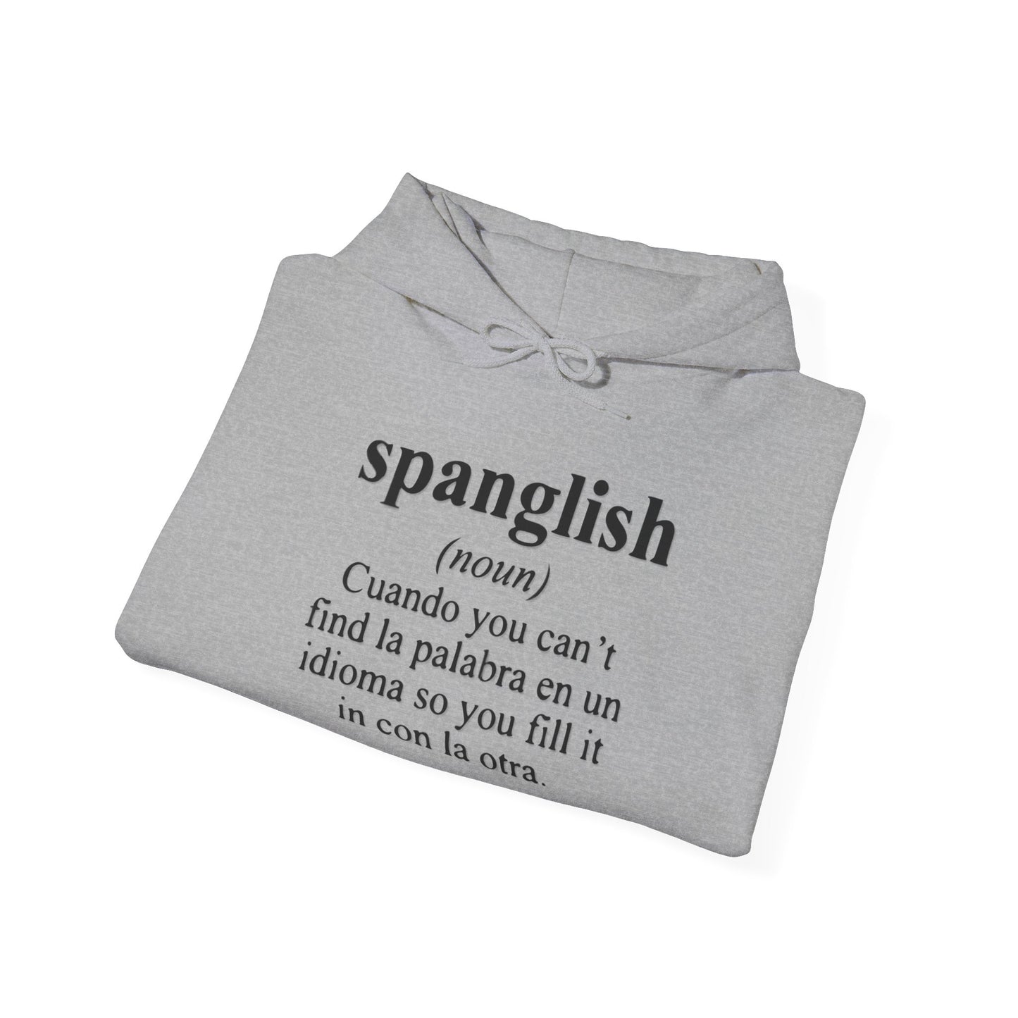 Spanglish 2 Unisex Hoodie, Cozy Sweatshirt, Casual Wear, Gifts for Adventures, Pride Apparel, Comfortable Streetwear