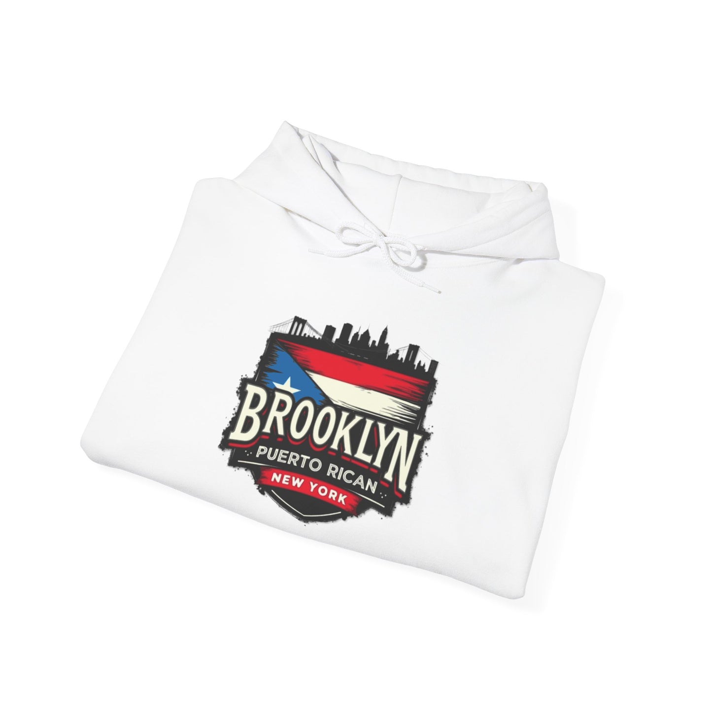 Brooklyn Puerto Rican Unisex Hoodie, Cozy Sweatshirt, Casual Wear, Gifts for Adventures, Pride Apparel, Comfortable Streetwear