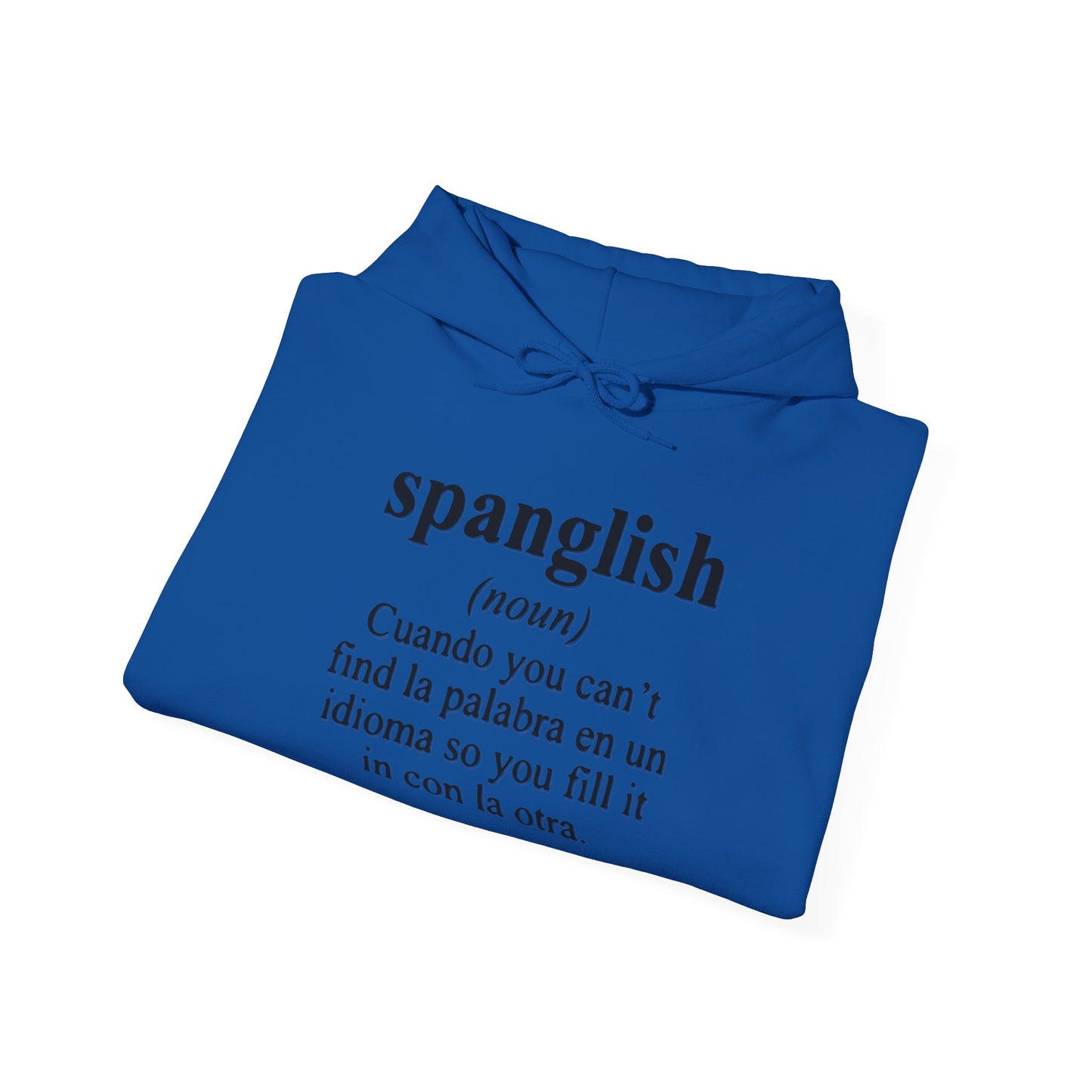 Spanglish 2 Unisex Hoodie, Cozy Sweatshirt, Casual Wear, Gifts for Adventures, Pride Apparel, Comfortable Streetwear