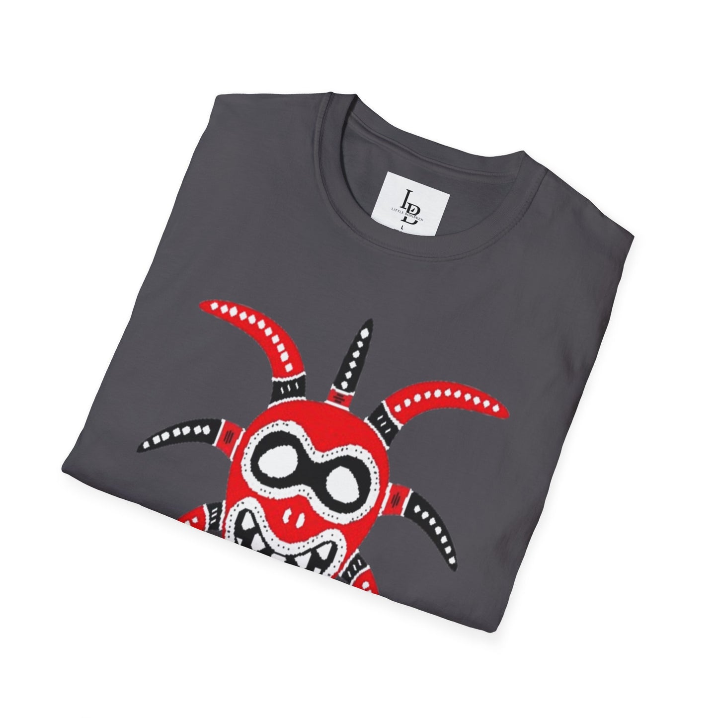 Black and Red Vejigante, Unisex Softstyle T-Shirt