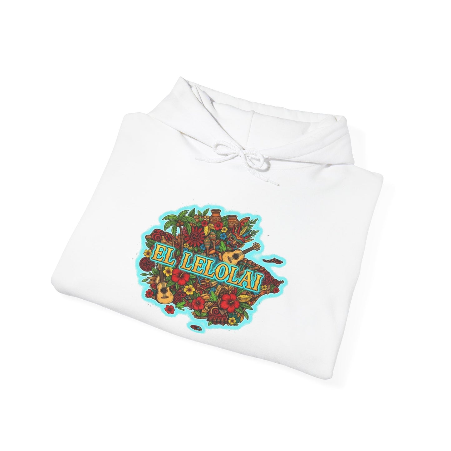 EL LELOLAI PR MAP Unisex Hoodie, Cozy Sweatshirt, Casual Wear, Gifts for Adventures, Pride Apparel, Comfortable Streetwear