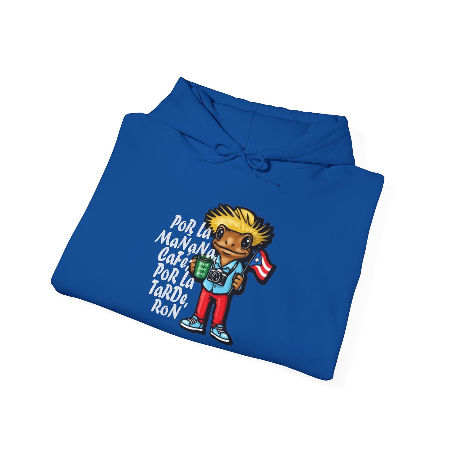 Cafe con Ron Unisex Hoodie, Cozy Sweatshirt, Casual Wear, Gifts for Adventures, Pride Apparel, Comfortable Streetwear