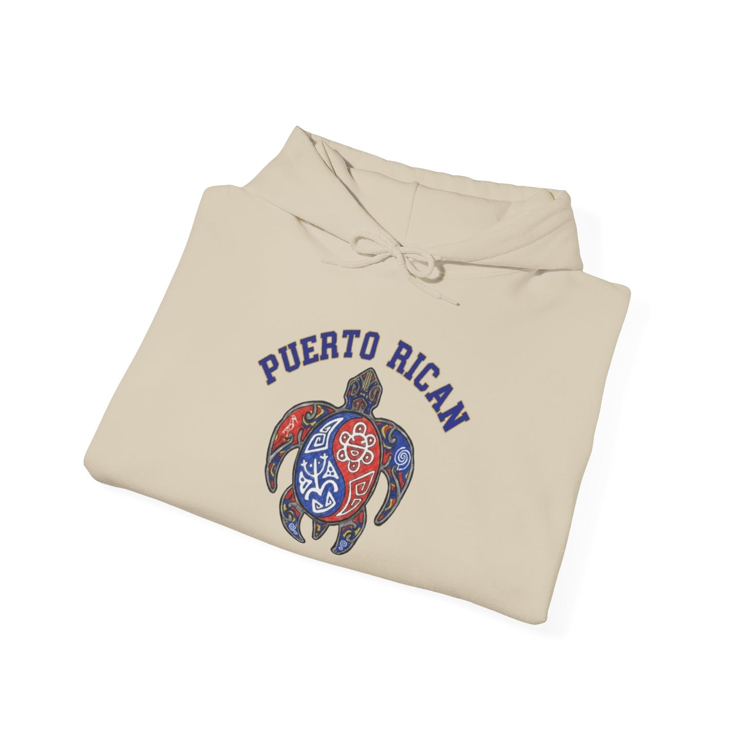 Taino Turtle Unisex Hoodie, Cozy Sweatshirt, Casual Wear, Gifts for Adventures, Pride Apparel, Comfortable Streetwear