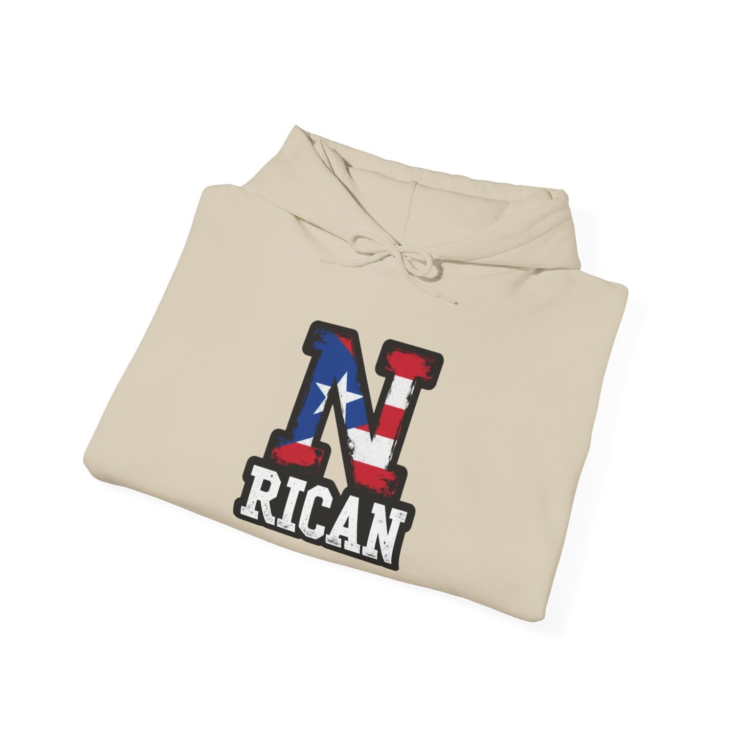 N Rican Unisex Hoodie, Cozy Sweatshirt, Casual Wear, Gifts for Adventures, Pride Apparel, Comfortable Streetwear