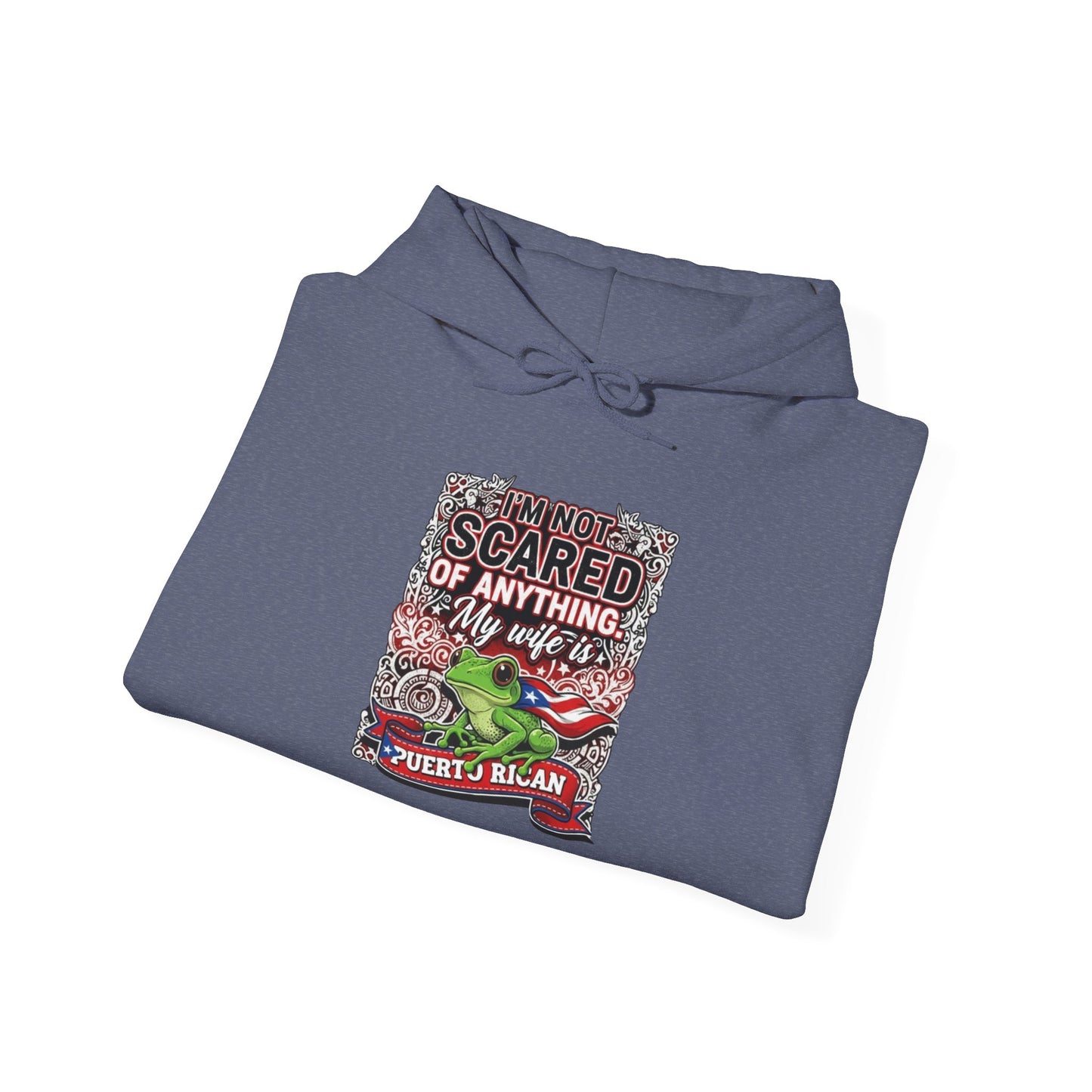 I'm not scared of anything, my wife is...., Unisex Heavy Blend™ Hooded Sweatshirt