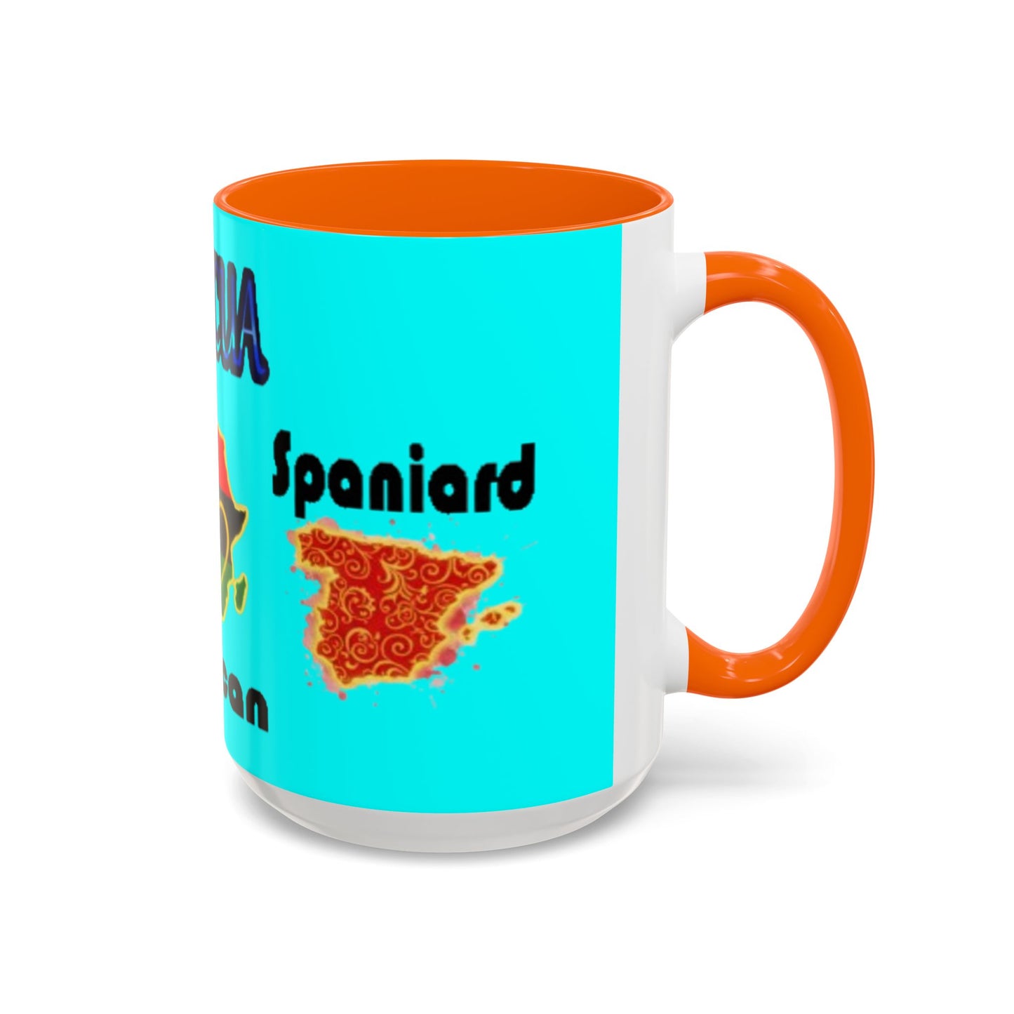 Boricua Roots, Colorful Accent Mugs, 11oz