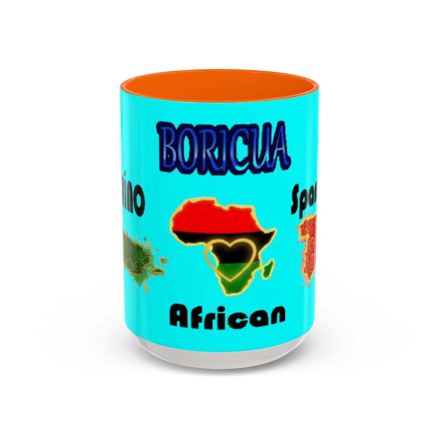 Boricua Roots, Colorful Accent Mugs, 11oz